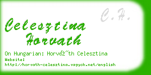 celesztina horvath business card